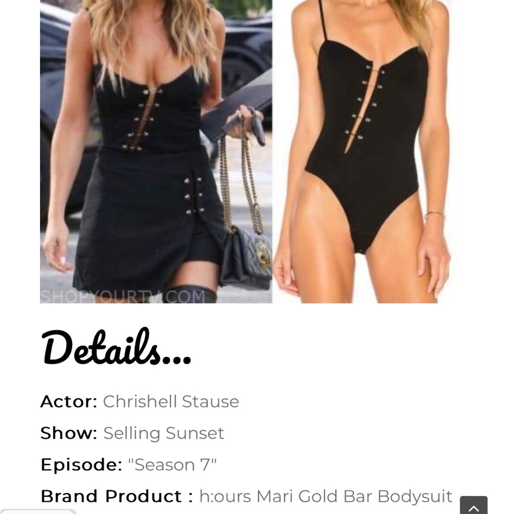 ISO: h:ours body suit and skirt